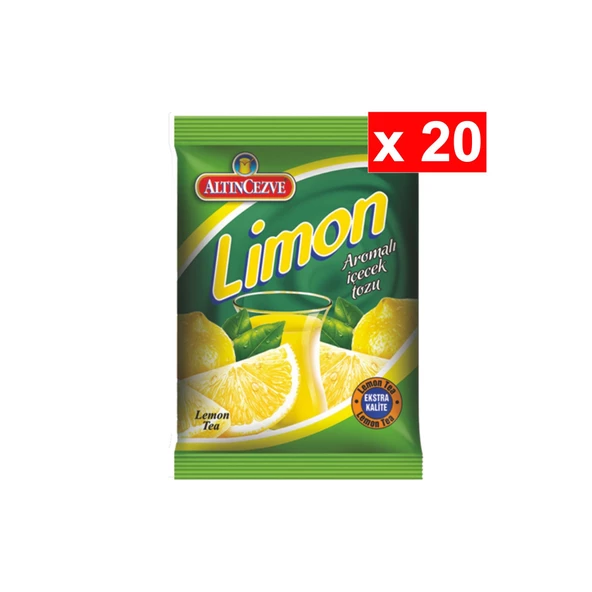 Altıncezve Limon Aromalı İçecek Tozu 250 Gr - 20'li PAKET