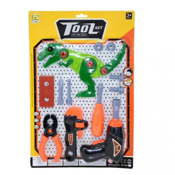 Oyuncak Yeşil Dinazorlu Tamir Seti - 2