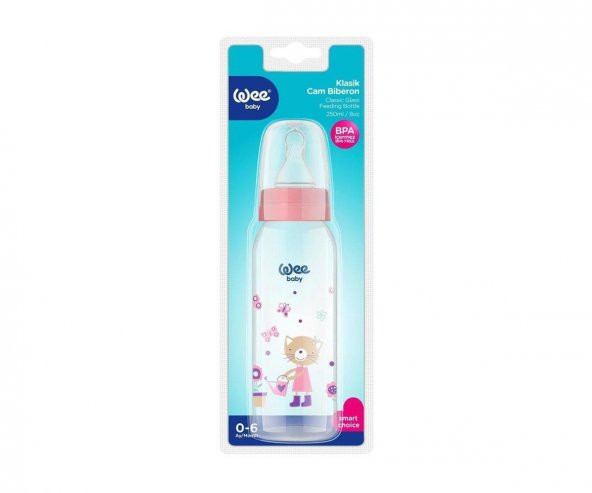 Wee Baby 876 Cam Biberon 250 ml - Pembe