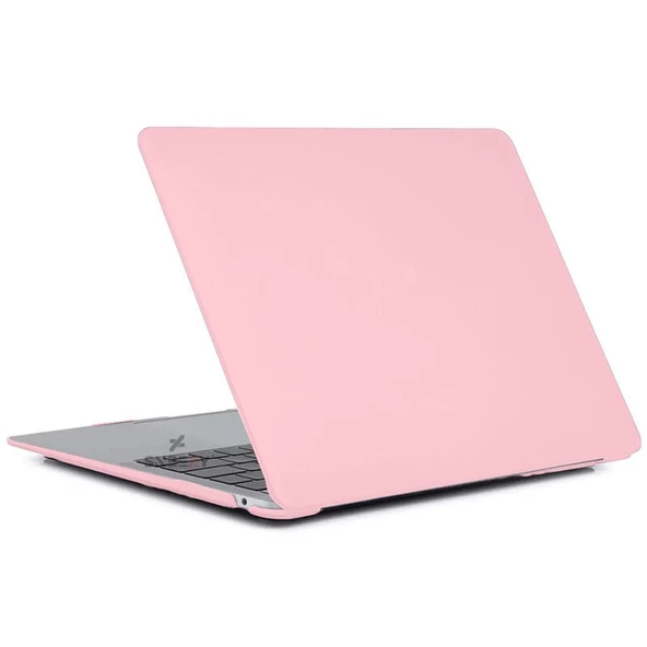 Sneezy Macbook Air M1 Çip Uyumlu A2337 A1932 A2179 13.3″ İle Uyumlu Slate Matte Guard Macbook Kılıfı  Pembe