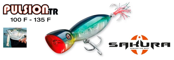 Sakura Pulsion Tr Floating GC08 13.5 cm 55g Su Üstü Maket Balık - Resim 2