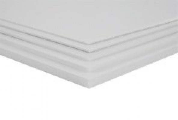 10 ADET BEYAZ MAKET KARTONU 3 mm KALINLIK 50X70 - 2