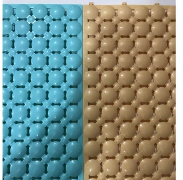 Ortopedik Yer Izgarası Islak Zemin Yer Döşeme Yer Karosu Banyo Yer Izgarası 36 Adet - 4 m2 - 3