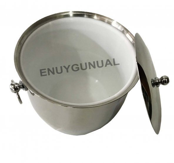 Paslanmaz Termoslu Çelik Buz Kovası 600 ml - 3