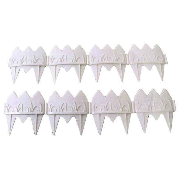 BAHÇE ÇİTİ DEKORATİF RENKLİ 17 CM UZUNLUK X 8 ADET  136 CM - 10