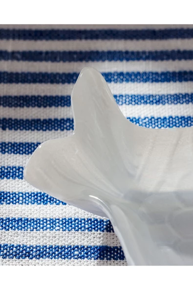 Poisson Tabak - Küçük Boy - Beyaz - Resim 4