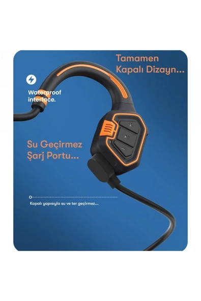 As9 Suya Dayanıklı Bluetooth Kulaklık - 6