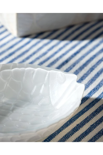 Poisson Tabak - Küçük Boy - Beyaz - Resim 3