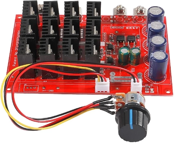 60A Motor Sürücü Hız Devresi 10V - 50V 3000W PWM 12V 24V 48V - Resim 2