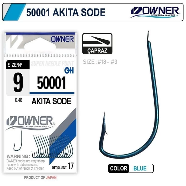 Owner 50001 Akita Sode No:18 Blue İğne 17 Adet ürün görseli