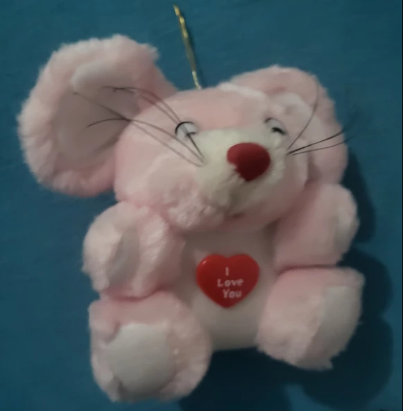 Peluş oyuncak araba süsü pembe - 2