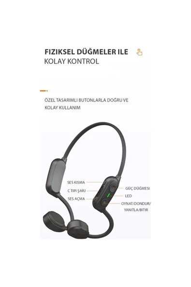 As10 Plus 35 Gr Ağırlık Suya Dayanıklı Sporcu Bluetooth Kulaklık - 12