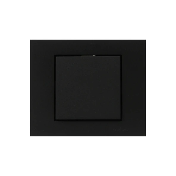 7 Adet Ovivo Grano Siyah Tekli Anahtar Çerçeve Dahil 7'li ürün görseli 1