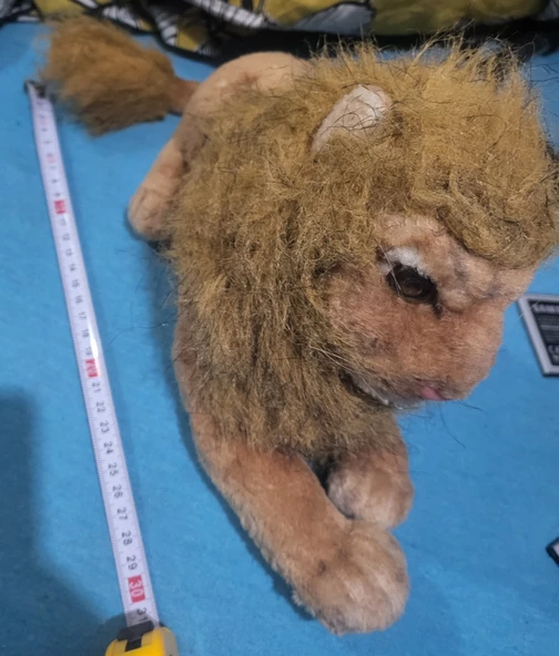 Peluş vahşi aslan sesli ışıklı 40 vm - 4