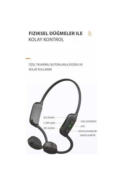 As10 Plus 35 Gr Ağırlık Suya Dayanıklı Sporcu Bluetooth Kulaklık - 6