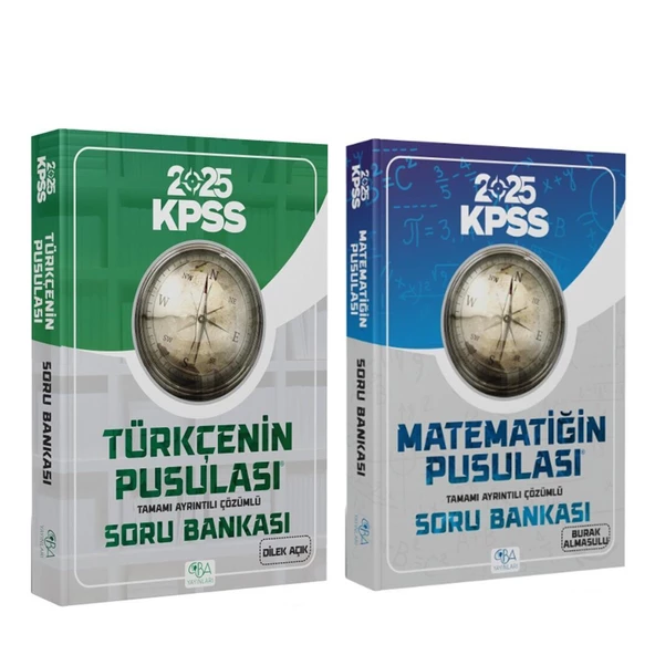 CBA Akademi 2025 KPSS Türkçenin ve Matematiğin Pusulası Soru Bankası Seti 2 Kitap