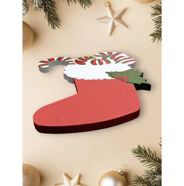 Noel Çorabı Şeklinde Sunumluk - Yılbaşı, Noel, Özel Etkinlik, Sunumluk - 2