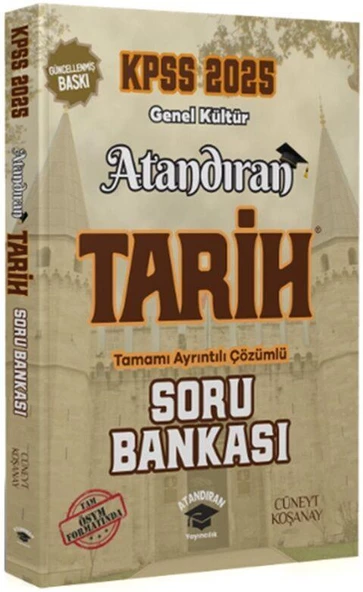 2025 KPSS Tarih Soru Bankası Atandıran Yayınları