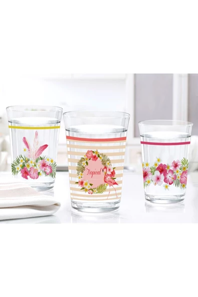 Flamingo Su Bardağı Seti 290 ml 3lü - 2