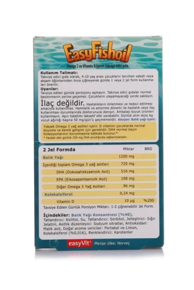 Çocuklar Için D Vitamini ve Omega 3 30 Jel Tablet - 3