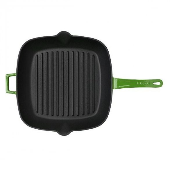 Lava Grill Tava 28*28 Cm Metal Saplı Yeşil - 1