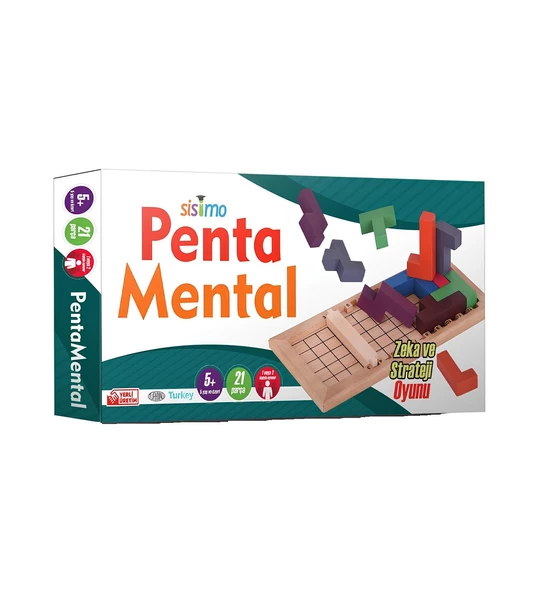 AHŞAP PENTA MENTAL DİKKAT VE GÖRSEL HAFIZA OYUNU SİSİMO