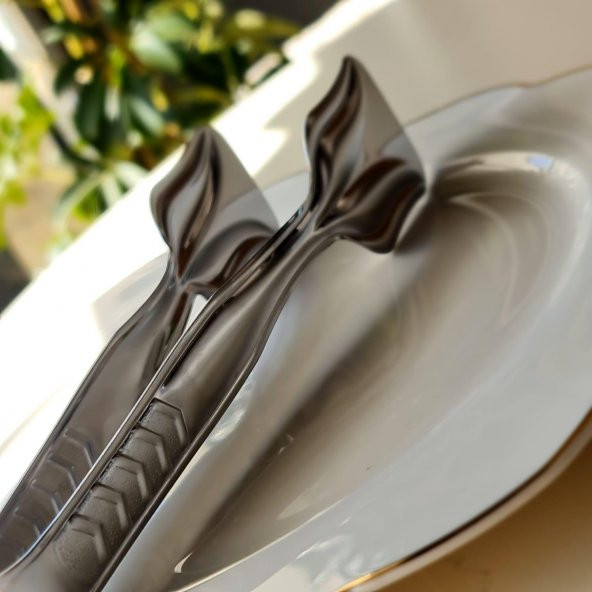 Hometarz İnox Metal Pasta Maşası Paslanmaz Çelik 21 CM - 3