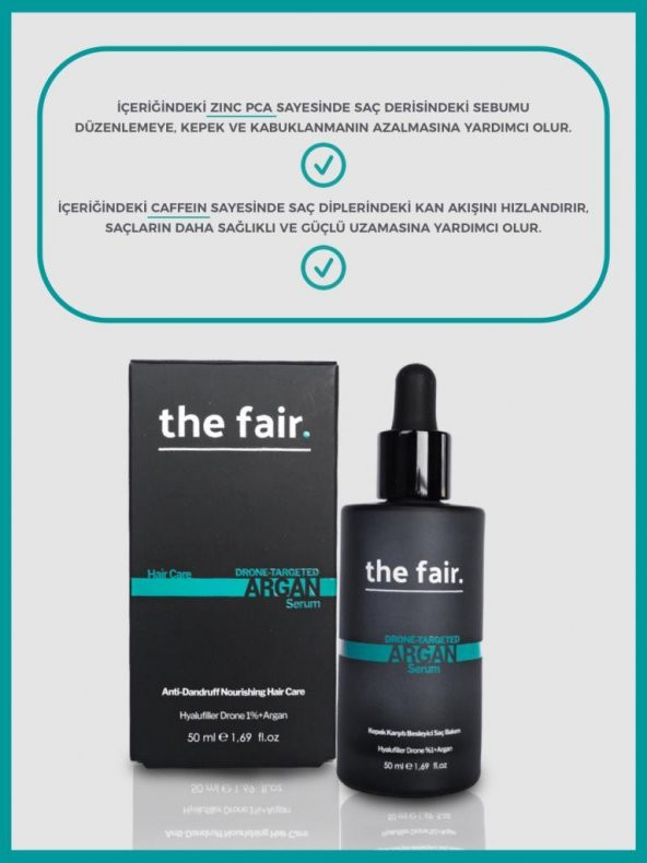 the fair. Drone-Targeted Argan Kepek Karşıtı Vegan Saç Serumu 1 Hyalufiller Drone +Argan 50 ml - 4
