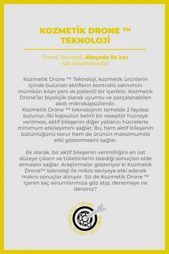 The Fair. Drone-Targeted Keratin Kırılma Karşıtı Vegan Saç Serum 1 Hyalufiller Drone + Keratin 50 Ml - 3