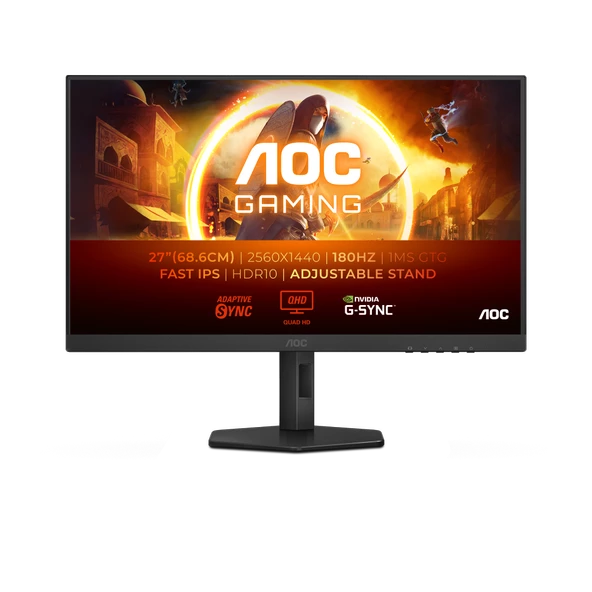 AOC Q27G4XF 27" 180 Hz 0.5 ms Adaptive-Sync QHD Fast IPS HDR10 Oyuncu Monitörü