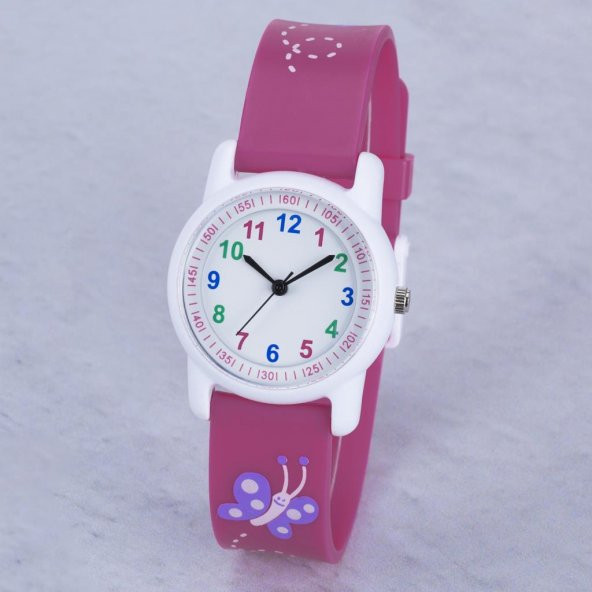 SaaTTino Kelebek Motifli Analog 6-13 Yaş Çocuk Kol Saati ST-303956 - 3