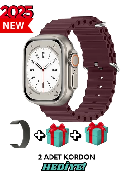 Poco M3 Uyumlu Akıllı Saat Watch ULTRA2 49MM Kordon Hediyeli - Son Versiyon