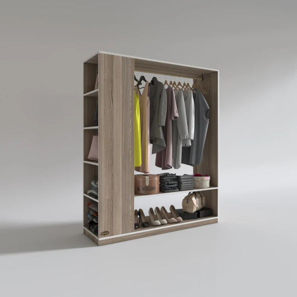 Kenzlife giysi dolabı abdullah 180*150*45 crd gardırop - Resim 2