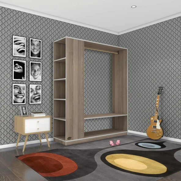 Kenzlife giysi dolabı abdullah 180*150*45 crd gardırop - Resim 3