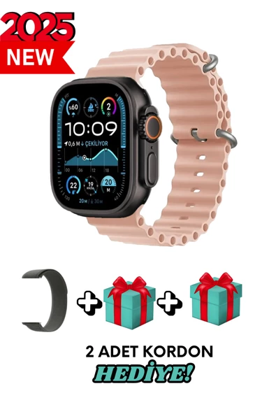 Samsung Galaxy M23 Uyumlu Akıllı Saat Watch ULTRA2 49MM Kordon Hediyeli - Son Versiyon ürün görseli