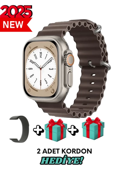 Samsung Galaxy Note 20 Uyumlu Akıllı Saat Watch ULTRA2 49MM Kordon Hediyeli - Son Versiyon