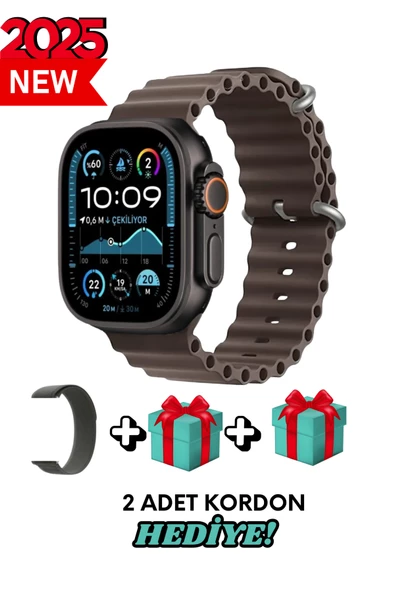Xiaomi Mi 11 Uyumlu Akıllı Saat Watch ULTRA2 49MM Kordon Hediyeli - Son Versiyon