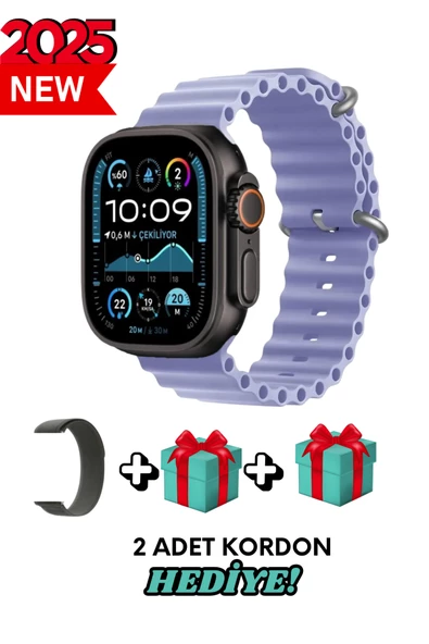 Xiaomi Redmi 9 Uyumlu Akıllı Saat Watch ULTRA2 49MM Kordon Hediyeli - Son Versiyon