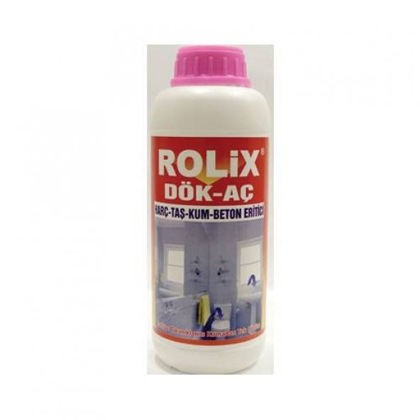 Lavabo Açıcı Gider Açıcı Rolix Harç Beton Kum Beton Eritci 1000 Gr