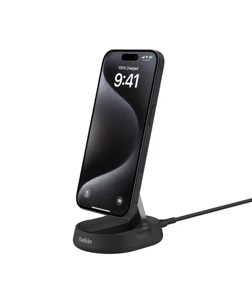 Belkin BoostCharge Pro Katlanabilir Kablosuz Şarj Standı Qi2 15W - Siyah