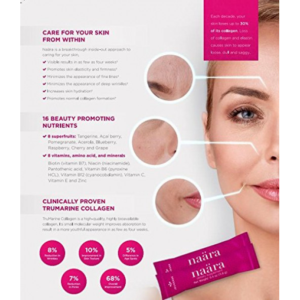 Jeunesse Naara 5,000 Mg Kollajen Takviye Edici Gıda - 7