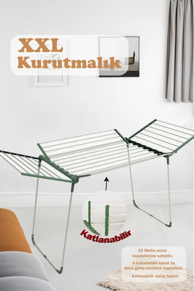 Perilla Fortune Kurutmalık Beyaz Katlanır Hafif  Dayanıklı
