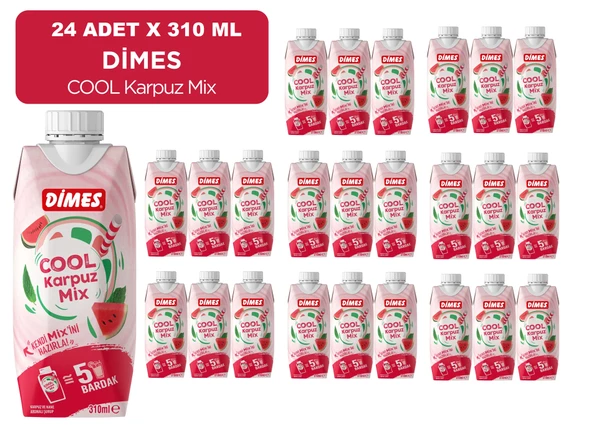 Dimes Cool Karpuz Mix 310 Ml X 24 Adet