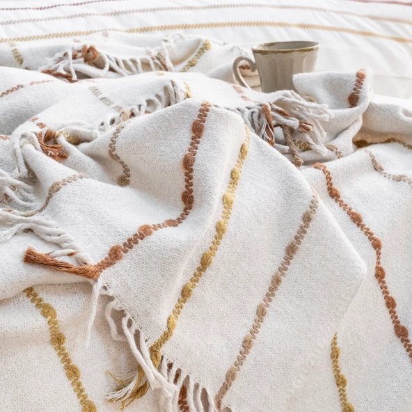 Schafer Home Cozy Nevresim Takımı 7 Parça-Ekru - 5