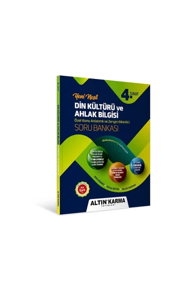 Altın Karma Yayınları 4.Sınıf Din Kültürü ve Ahlak Bilgisi Özet Konu Anlatımlı ve Zengin Etkinlikli Soru Bankası