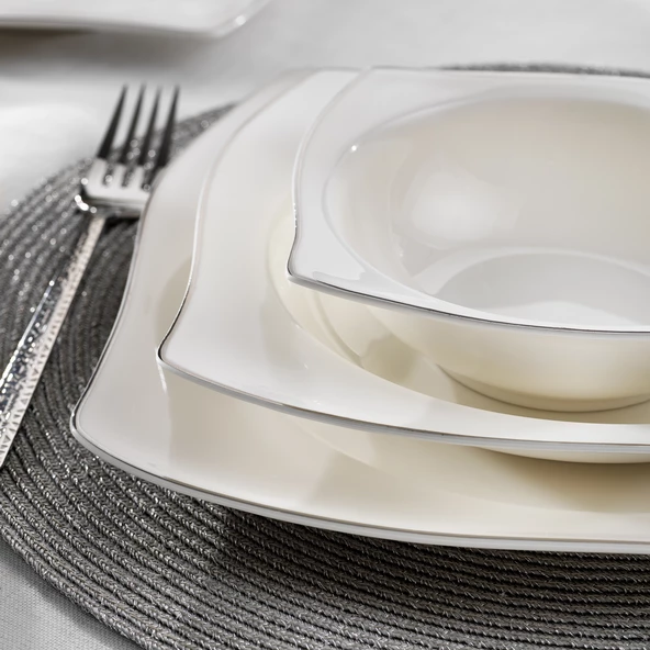 Schafer Bety Yemek Takımı 48 Parça-Platin - 3