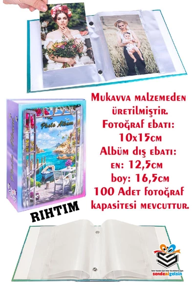 sendealgelsin  100 Fotoğraflık 10x15 Fotoğraf Albümü Rıhtım