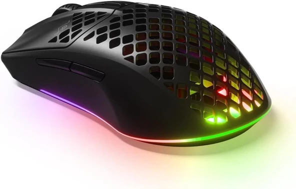 SteelSeries Aerox 3 Onyx RGB Şarjlı Ergonomik Optik Kablosuz Oyuncu Mouse Outlet