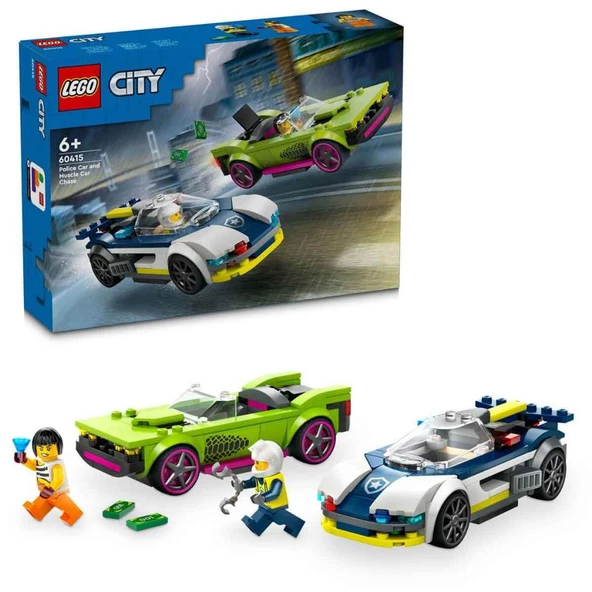 LEGO® City Polis Arabası ve Spor Araba Takibi 60415 - 4