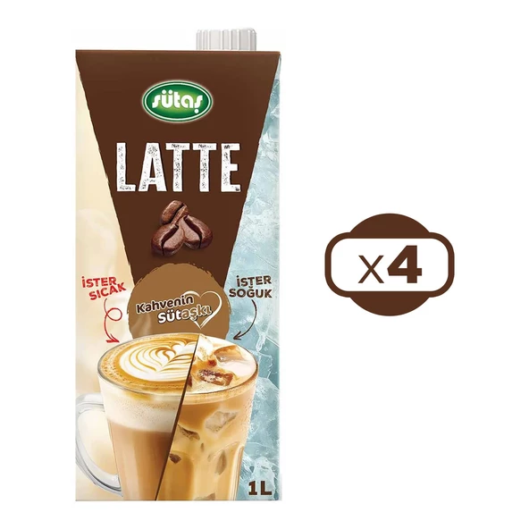 Sütaş Latte 1 lt x 4 Adet - 2